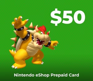 Nintendo eShop Prepaid Card $50 US Digital Key