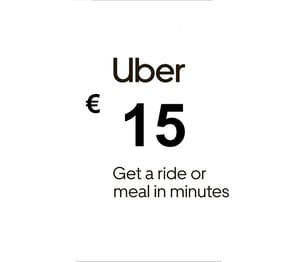 Uber EUR 15 Gift Card EU