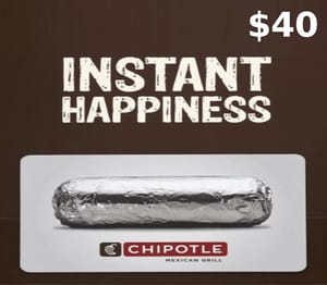 Chipotle $40 Gift Card US