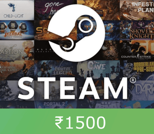 Steam Gift Card ₹1500 INR Global Activation Code