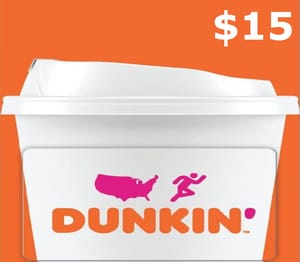 Dunkin Donuts $15 Gift Card US