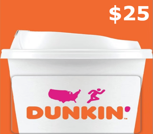 Dunkin Donuts $25 Gift Card US