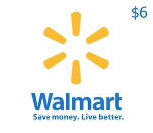 Walmart $6 Gift Card US