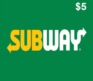 Subway $5 Gift Card US