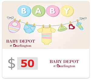 Baby Depot at Burlington $50 Gift Card US