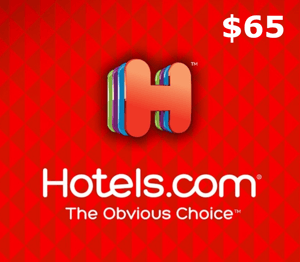 Hotels.com $65 Gift Card US