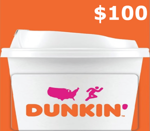Dunkin Donuts $100 Gift Card US
