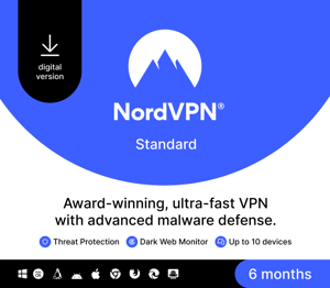 NordVPN Standard Global Digital Key (6 Months / 10 Devices)