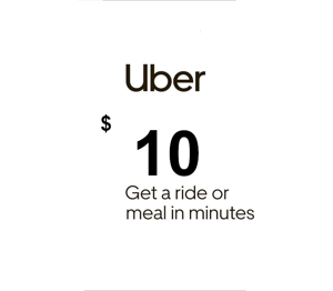 Uber USD 10 Gift Card US