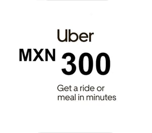 Uber MXN 300 Voucher MX