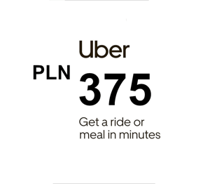 Uber PLN 375 Gift Card PL