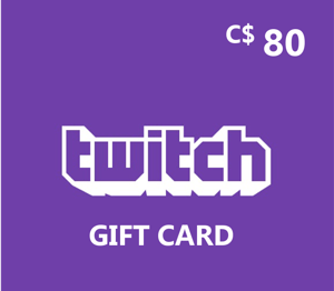 Twitch CAD 80 Gift Card CA