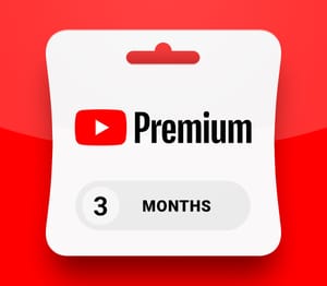 YouTube Premium 3 Months Trial Subscription Key (ONLY FOR NEW ACCOUNTS)