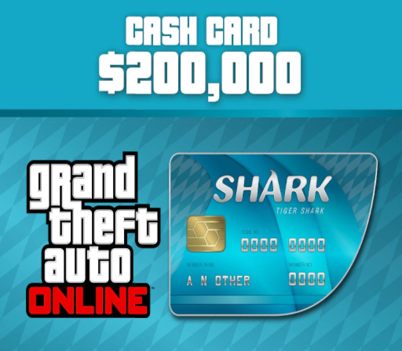 Grand Theft Auto Online - $250,000 Tiger Shark Cash Card